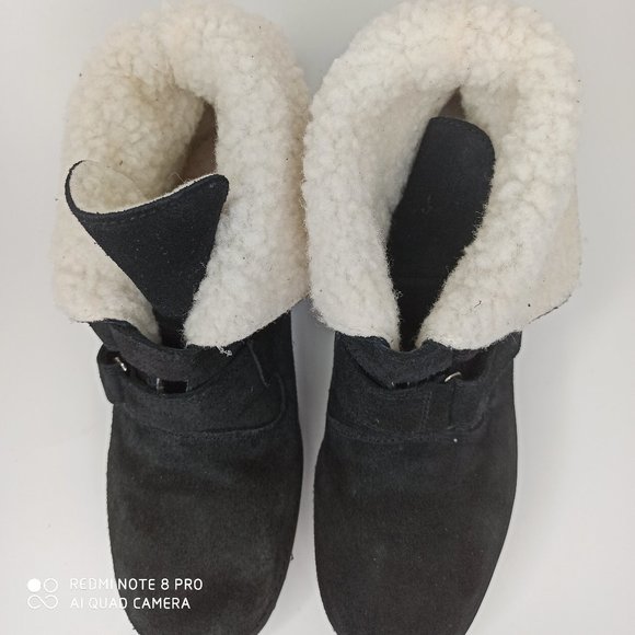 Newport news Black suede leather booties - Picture 7 of 10